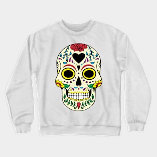 sugar skull mexican halloween Crewneck Sweatshirt